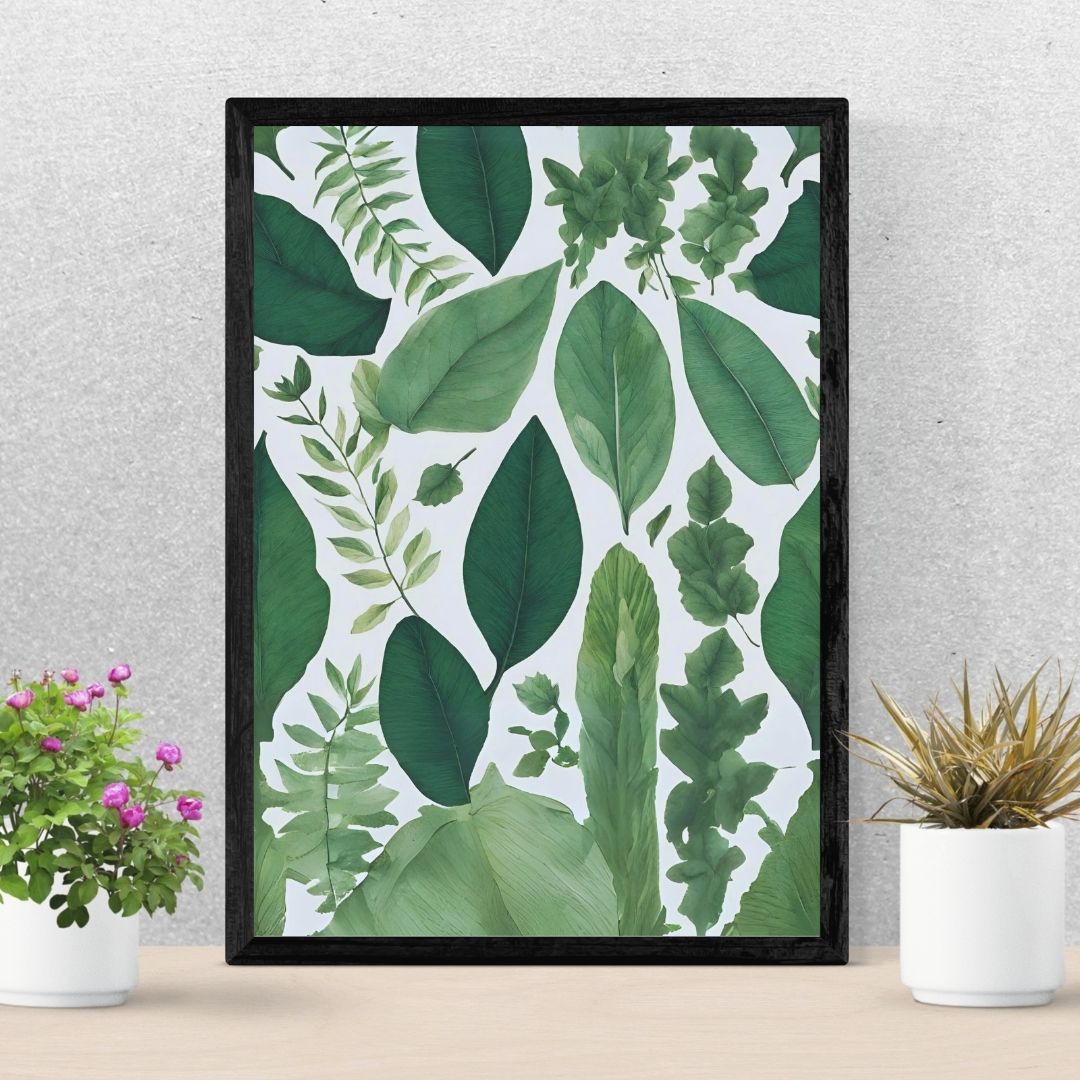 botanical leaves wall art