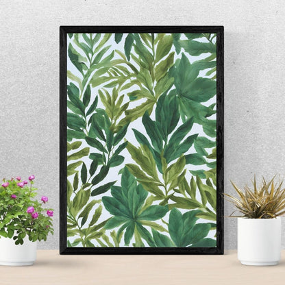 botanical leaves wall art