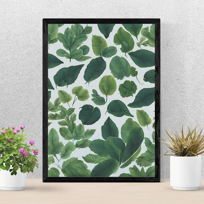 botanical leaves wall art